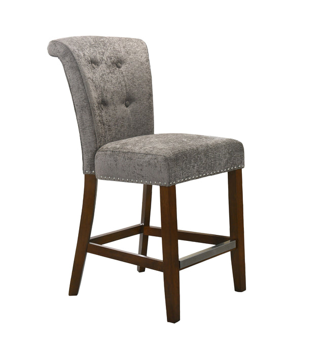 Auggie - 20.5" Fabric Counter Height Chair With Nailhead Trim