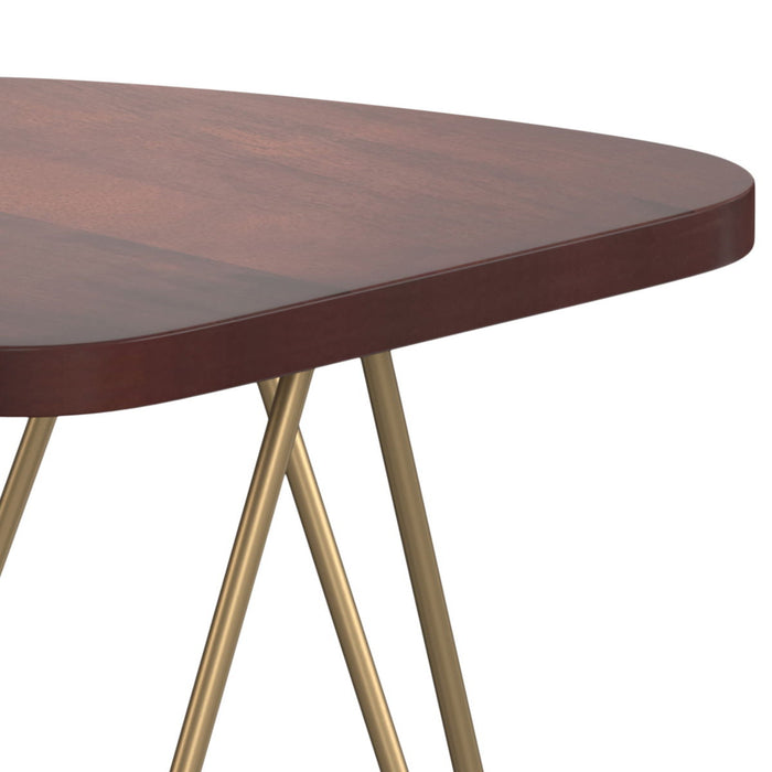 Patrice - Metal and Wood Accent Table