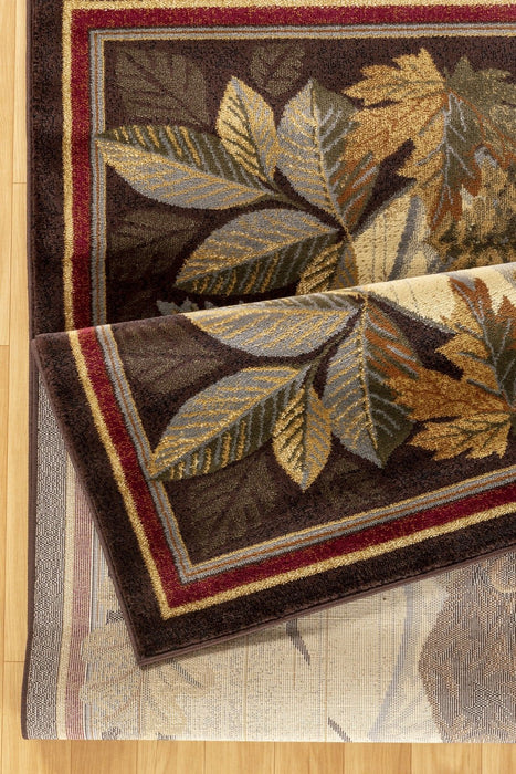 Nature's Nest - GC_CBL3008 Multi 5' x 7' Lodge Area Rug