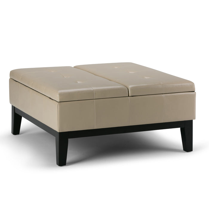 Dover - Square Coffee Table Storage Ottoman