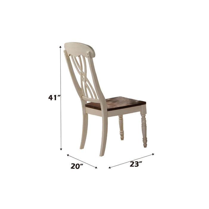 Dylan - Side Chair (Set of 2) - Cream / Oak