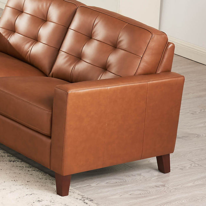 Aiden - Leather Loveseat