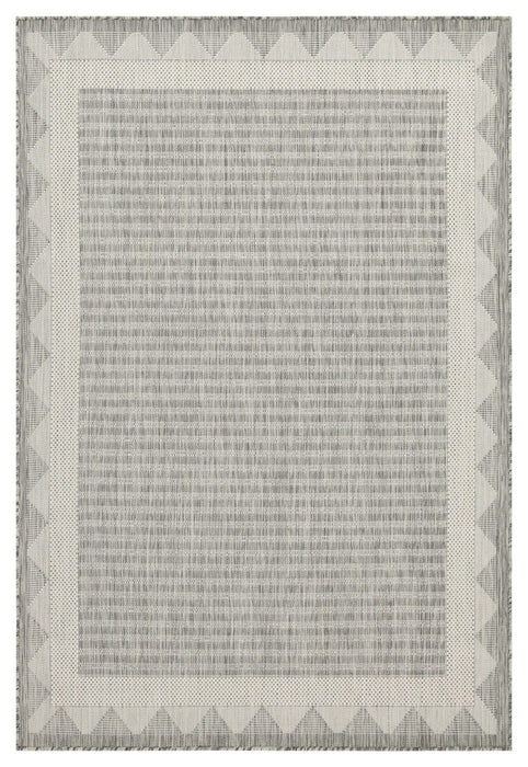 Sunshine - 2'7" X 7'3" Indoor / Outdoor Area Rug, Polypropylene - Silver