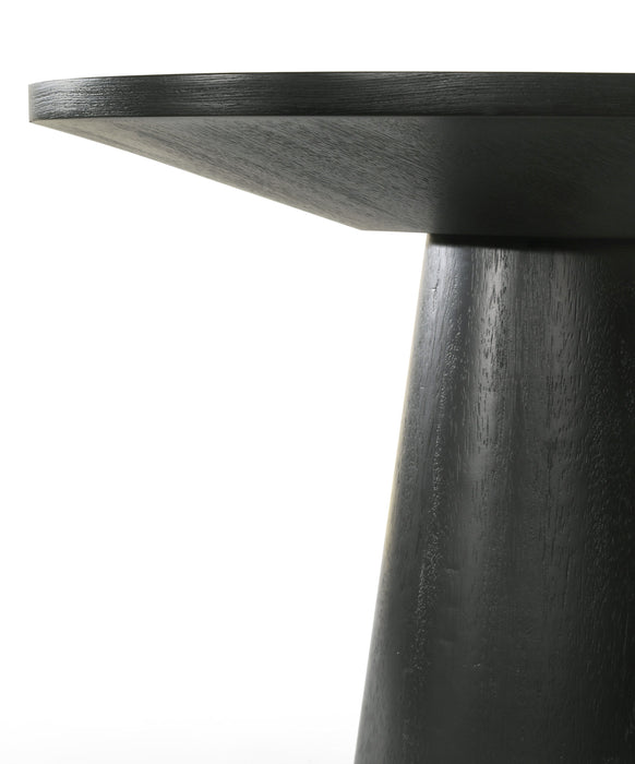 Jasper - 20" Round Console Table - Ebony Black