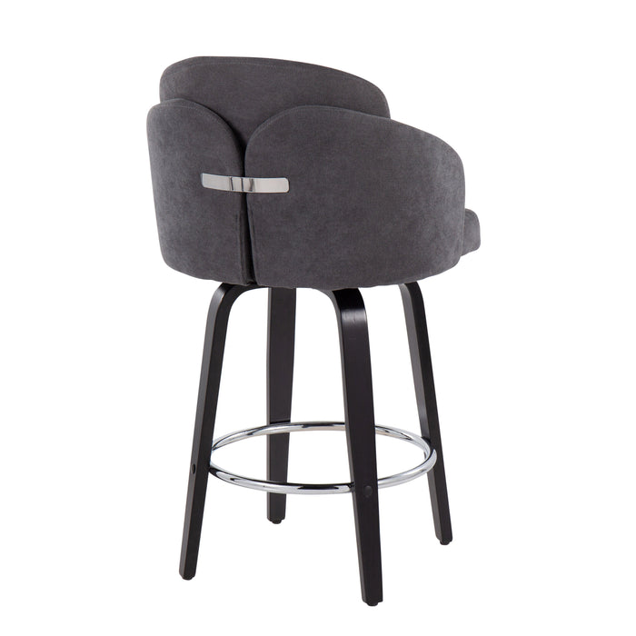 Dahlia - Contemporary Counter Stool Round Footrest (Set of 2)