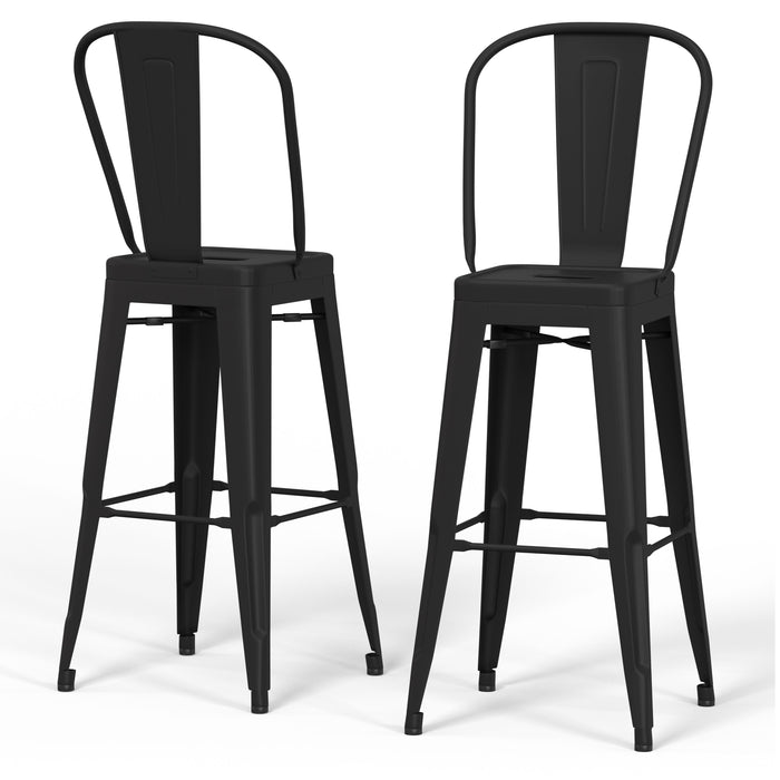 Fletcher - 24" Metal Counter Height Stool (Set of 2)