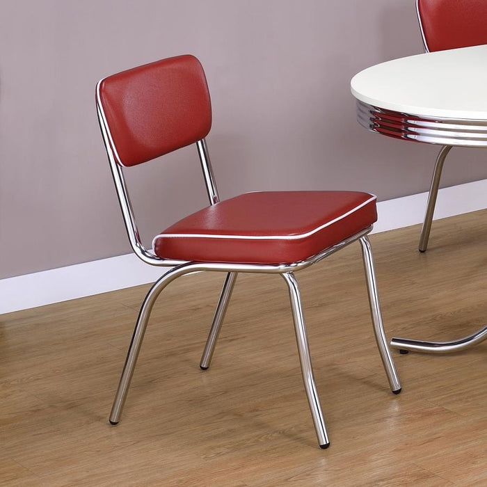 Retro - Open Back Side Chairs (Set of 2) Bedding & Furniture Discounters