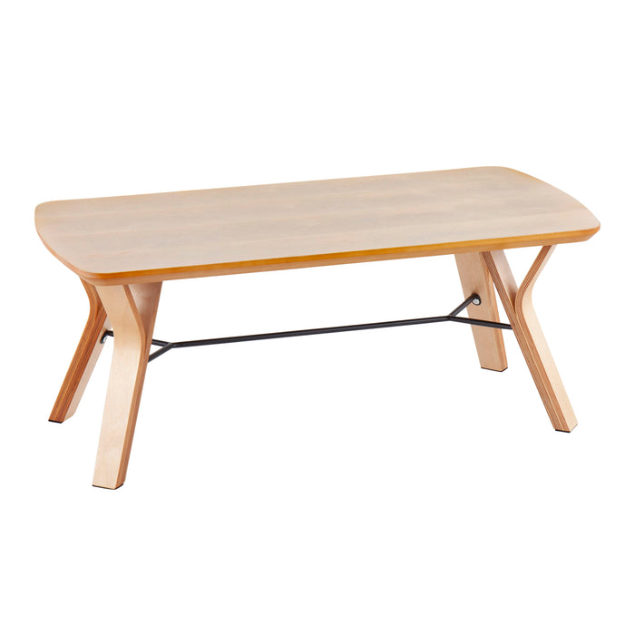 Folia - Mid-Century Modern Coffee Table - Natural