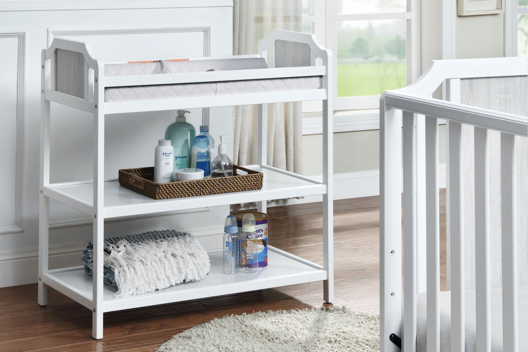 Brees - Changing Table - White / Graystone