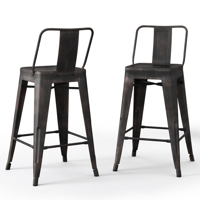 Rayne - 24" Metal Counter Height Stool (Set of 2)