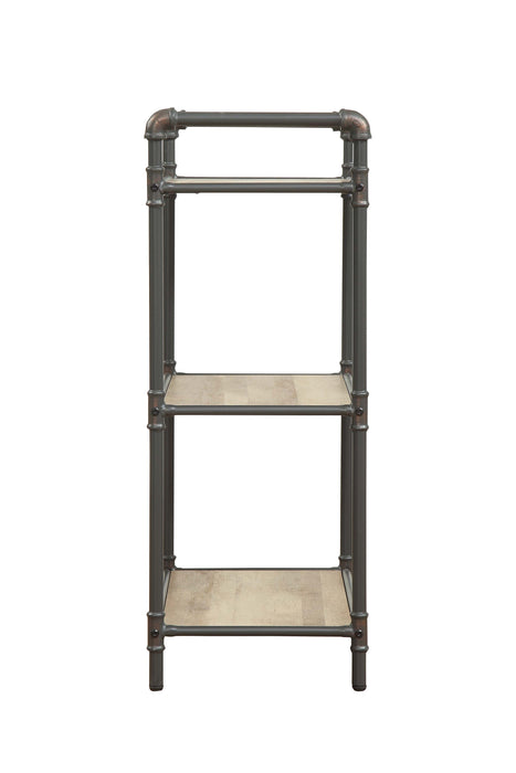 Itzel - Antique Bookshelf - Gray / Oak