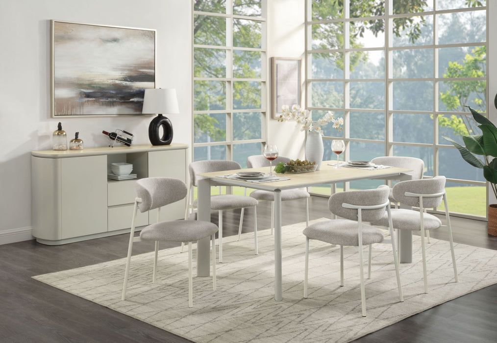 Ingram - Ceramic Top Dining Table - Light Gray