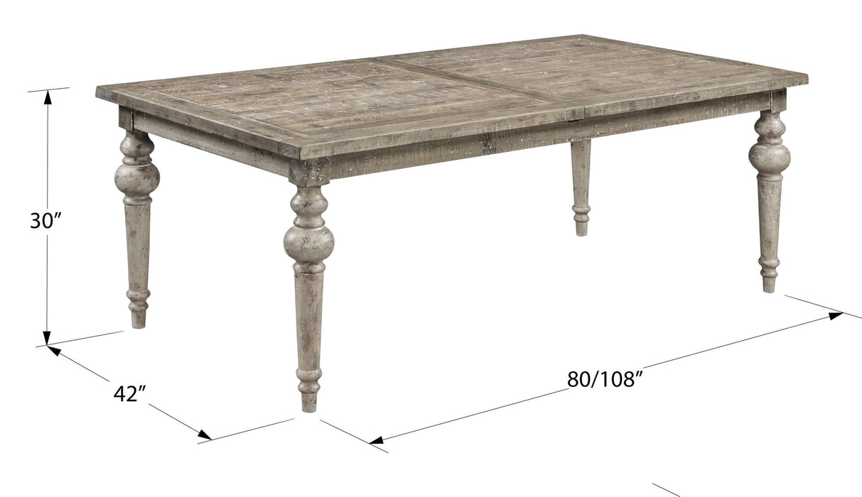 Ludin - Butterfly Leaf Dining Table - Taupe