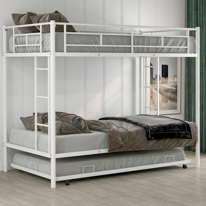 Twin Over Twin Bunk Bed With Trundle