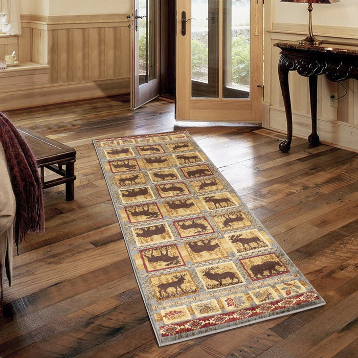 Nature's Nest - GC_CBL3004 Multi 5' x 7' Lodge Area Rug