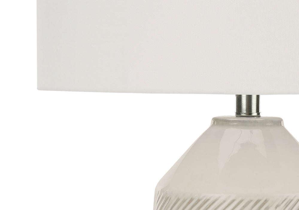 Contemporary Lighting, Table Lamp, Ceramic - Cream