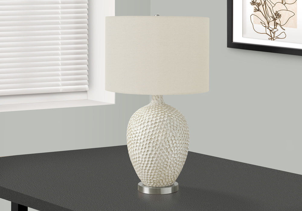 Lighting, Table Lamp, Ceramic, Contemporary - Cream