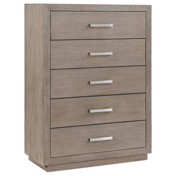 Kenora - 5 Drawers Bedroom Chest - Barley Brown