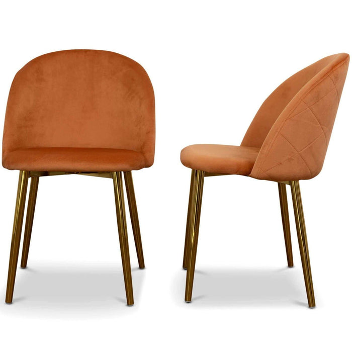 Marion - Mid Century Modern Dining Chair (Set of 2) - Orange