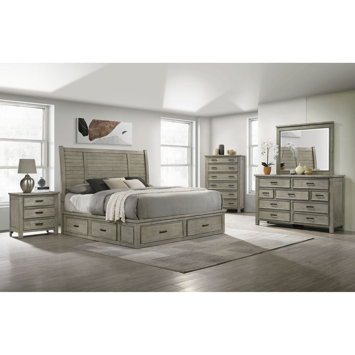 Sullivan - 3-Drawer Nightstand - Drift Grey