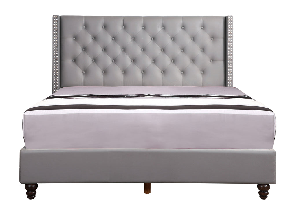 Nailhead Bed Transitional Vibrant