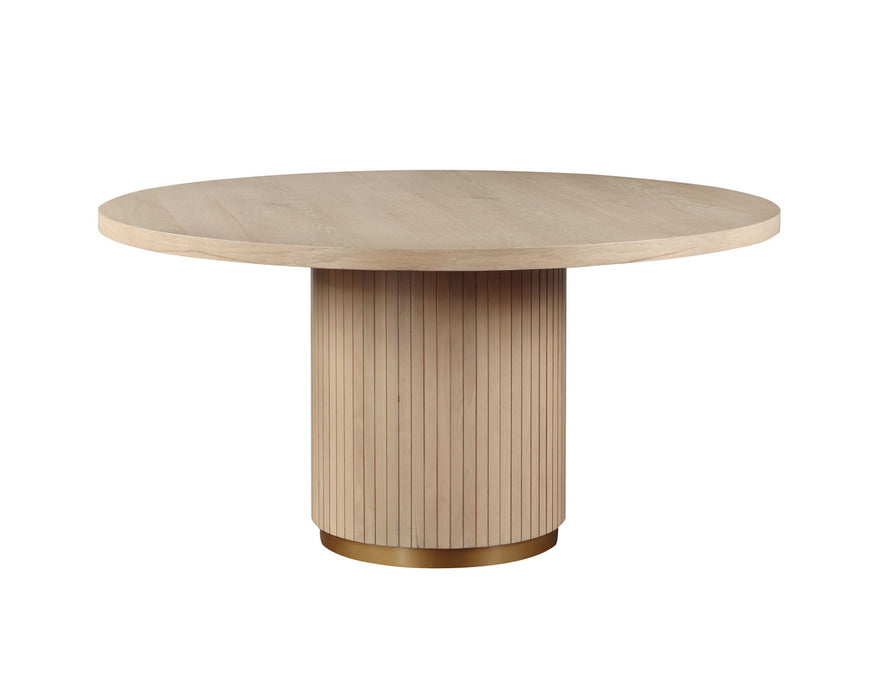 Caspian - Wide Dining Table - Oak Finish