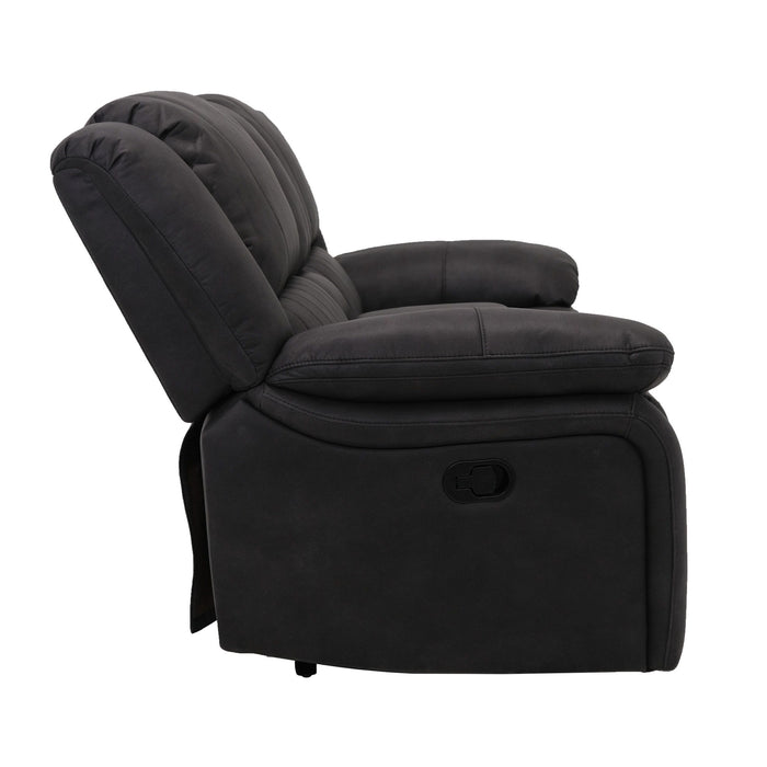 Marshall - Reclining Console Loveseat - Black