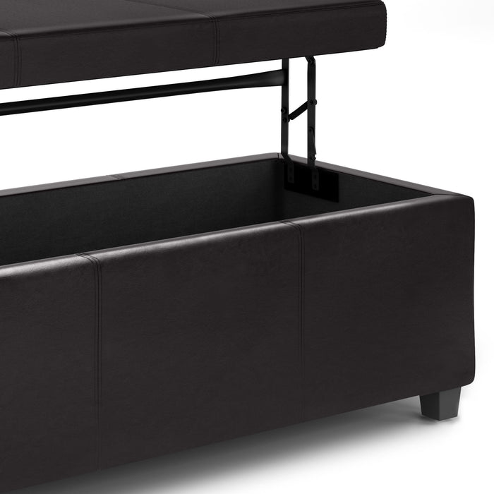 Avalon - Lift Top Rectangular Storage Ottoman