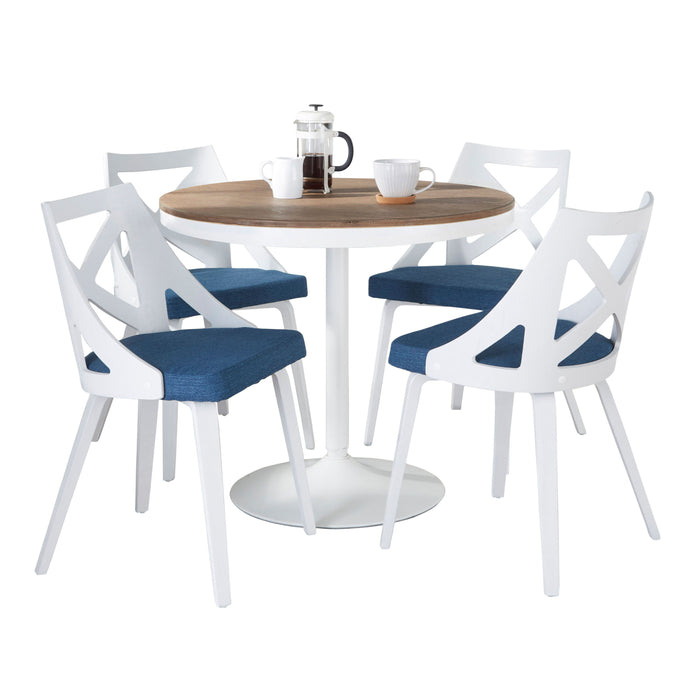 Dakota Charlotte - 5 Piece Contemporary Design Dining Set