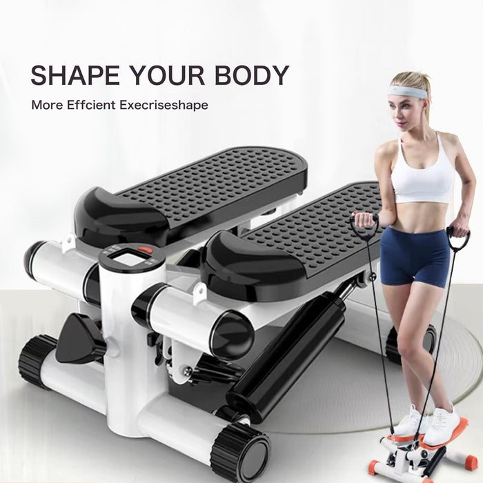 Mini Stepper For Exercise - 300 Lbs Loading Capacity, Hydraulic Fitness Stepper With Lcd Monitor