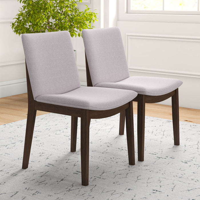 Laura - Mid-Century Modern Solid Wood Dining Chair (Set of 2)