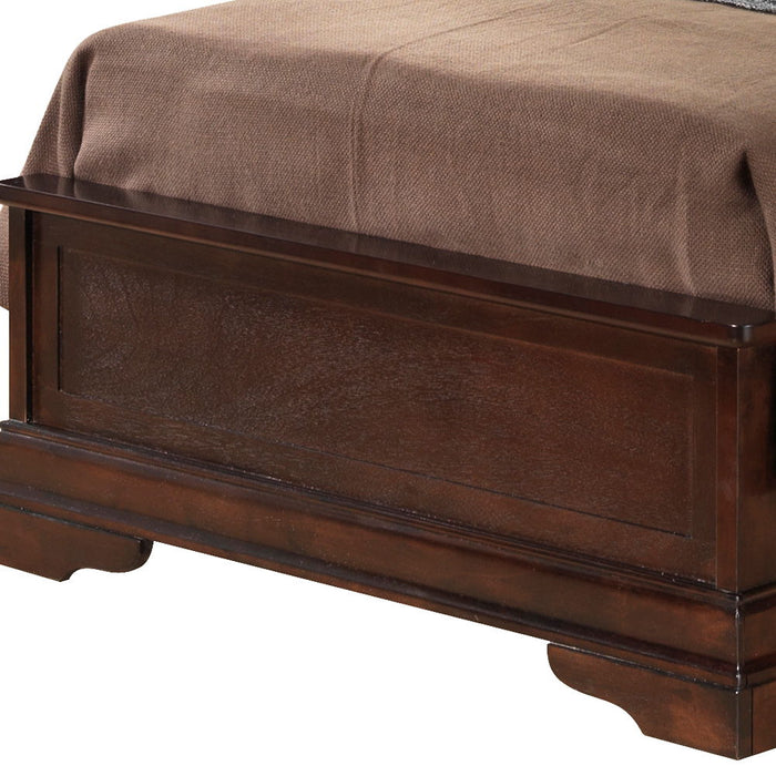 Sleigh Bed With Low Footboard