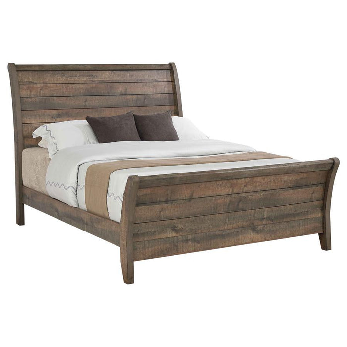 Frederick - Wood Sleigh Bed