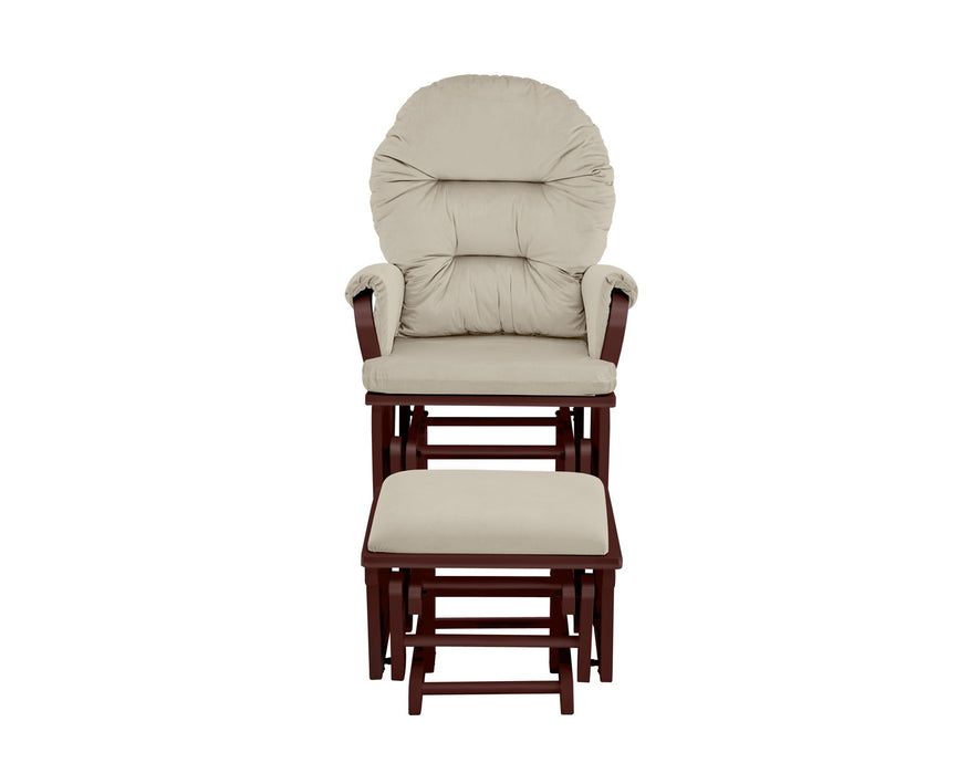 Madison - Glider & Ottoman - White Base