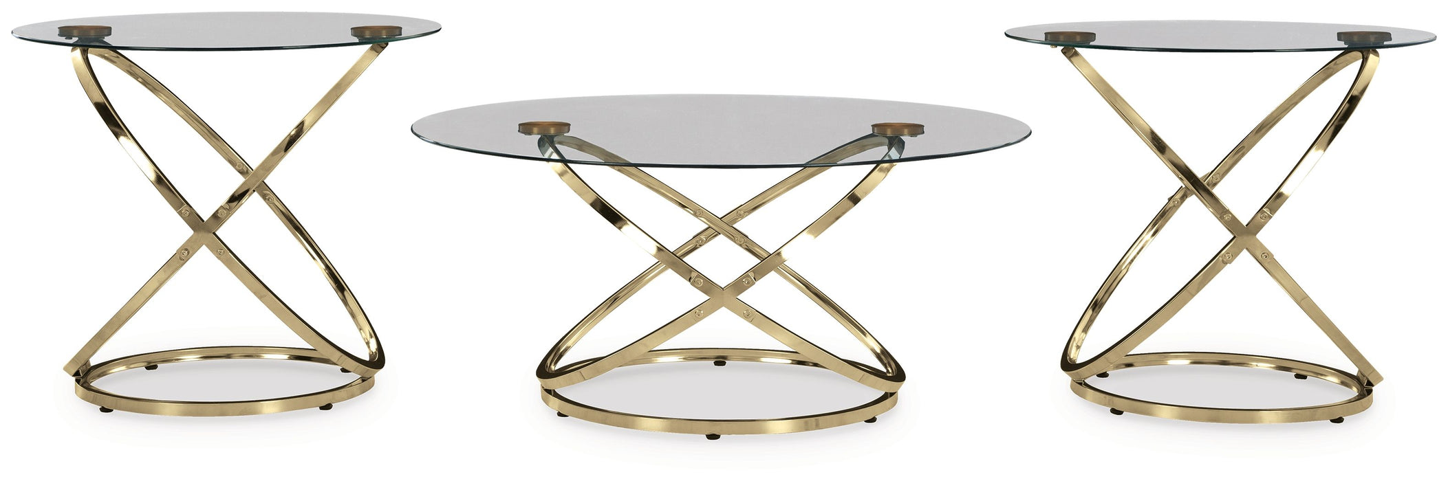 Crimonti - Champagne - Occasional Table Set (Set of 3)