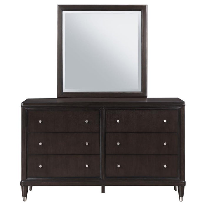 Emberlyn - 6-Drawer Bedroom Dresser With Mirror - Brown