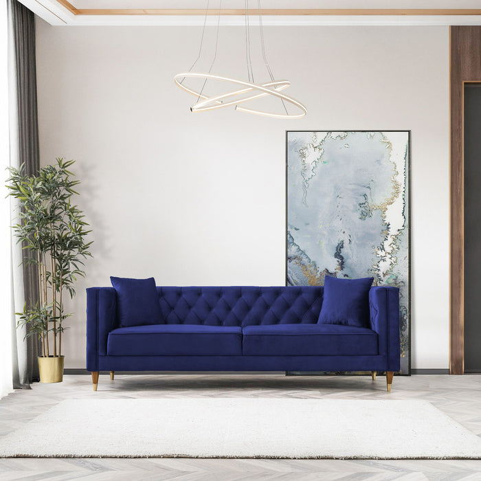 Autumn - Velvet Sofa - Blue