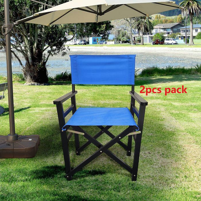 Folding Director Chair Canvas (Set of 2)