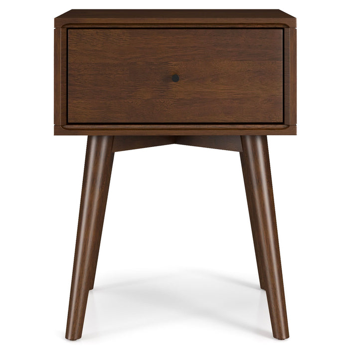 Avery - Solid Wood Night Stand - Brown