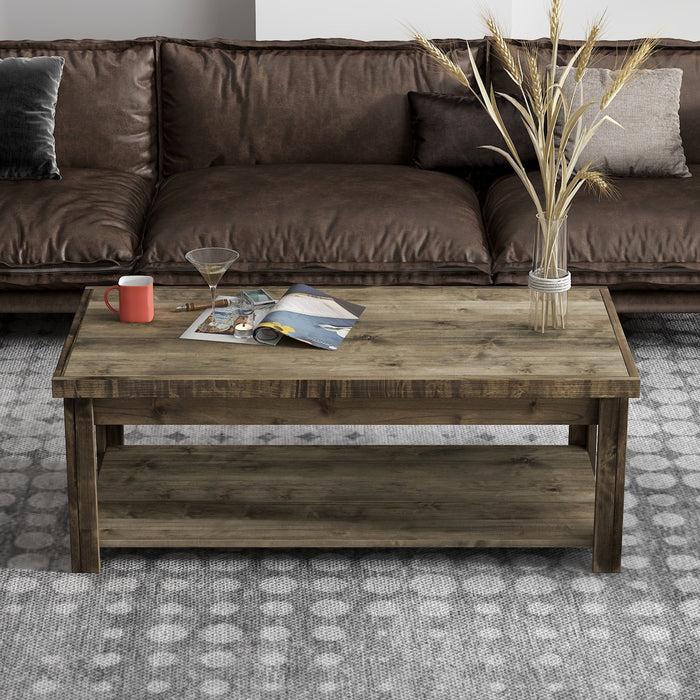 Joshua Creek - 48" Coffee Table - Barnwood