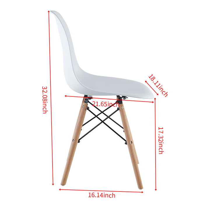 5 Pieces Dining Set, Table Metal Leg Mid-Century Dining Table For 4 - 6 People With MDF Table Top, Pedestal Dining Table, End Table Leisure Coffee Table