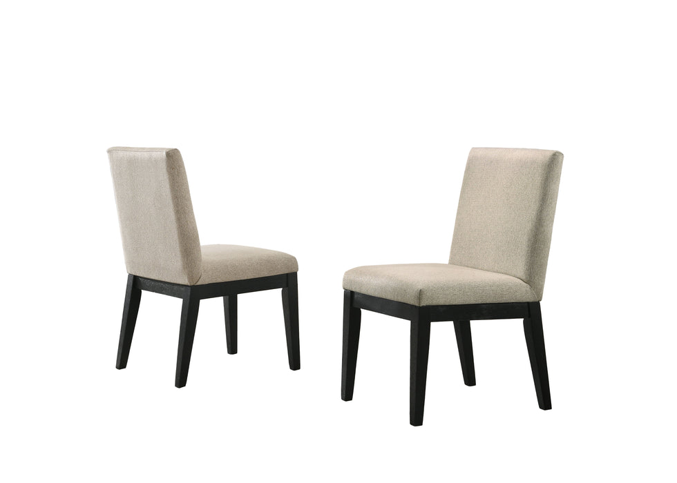 Jasper - Contemporary Fabric 19" Dining Chair (Set of 2) - Beige