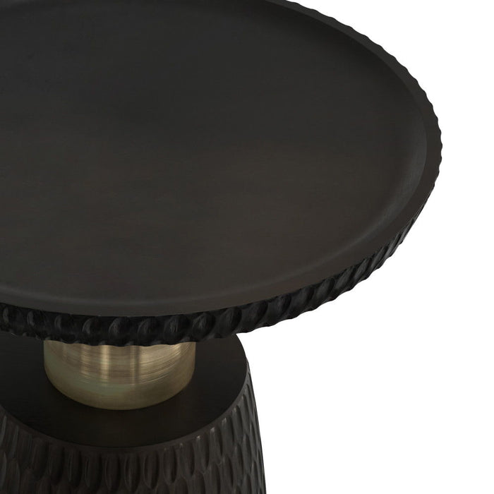 Breanna - Side Table - Black / Gold