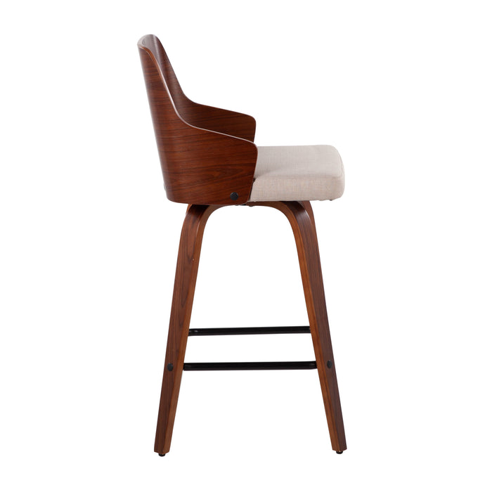 Ariana - Mid Century Modern Counter Stool (Set of 2)