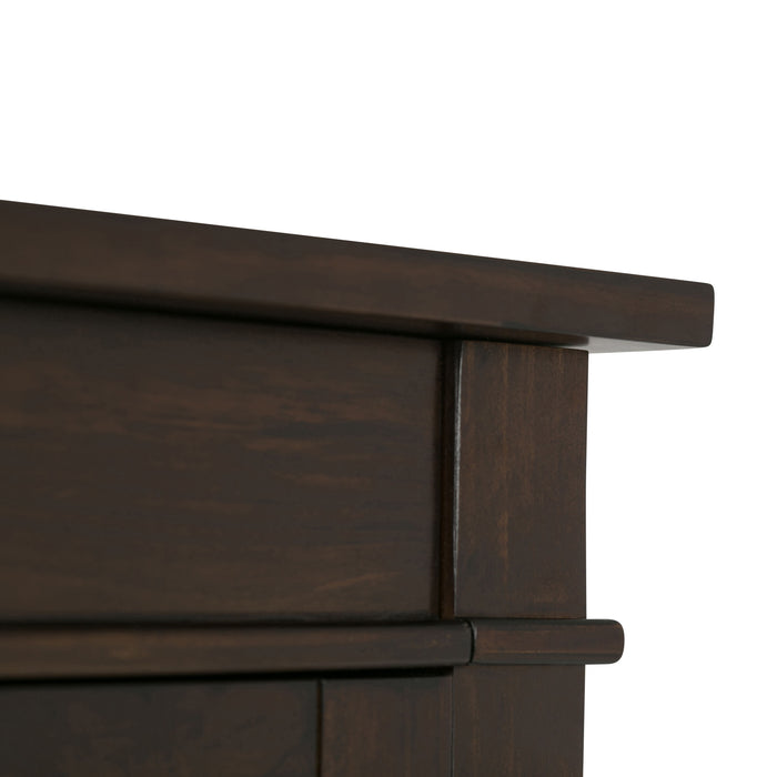 Carlton - Tall TV Media Stand - Dark Tobacco Brown