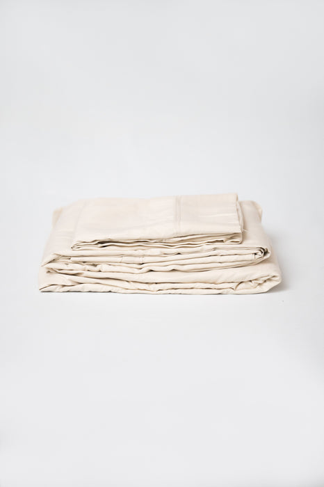 4 Piece Twin Bamboo Hypoallergenic Sheet Set - Cream