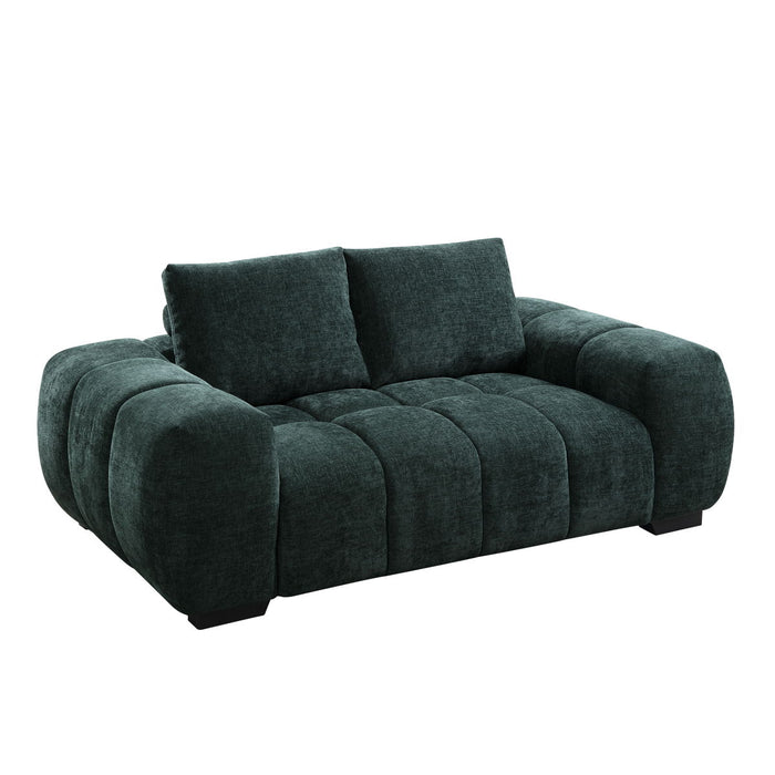 Ferrand - Chenille Loveseat - Green