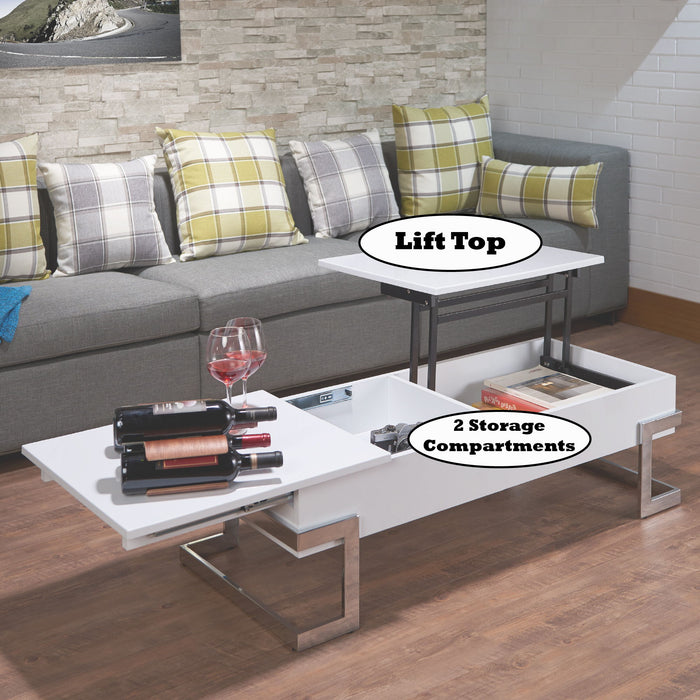 Calmam - High Gloss Coffee Table With Lift Top