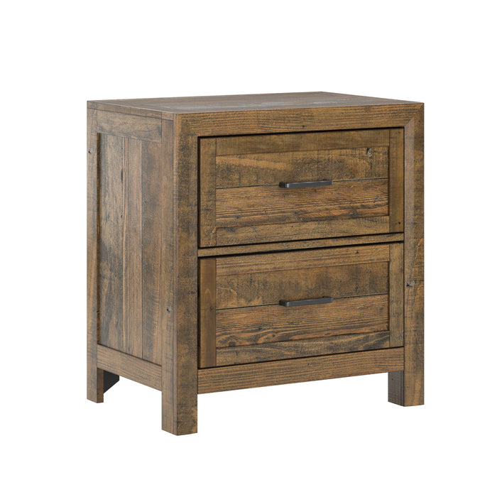 Lisque - 2 Drawer Nightstand - Brown