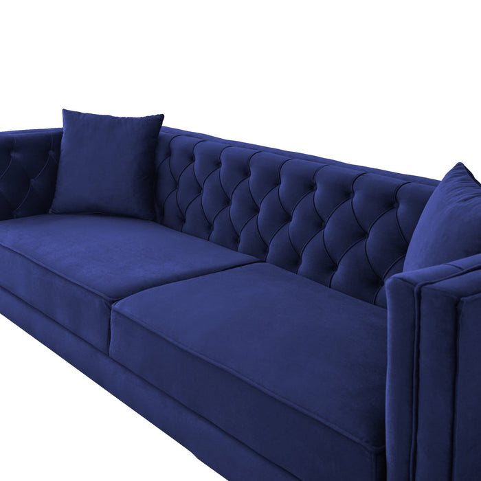 Autumn - Velvet Sofa - Blue